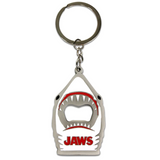Jaws Great White Shark Metal Bottle Opener Keychain (Front) | Happy Piranha