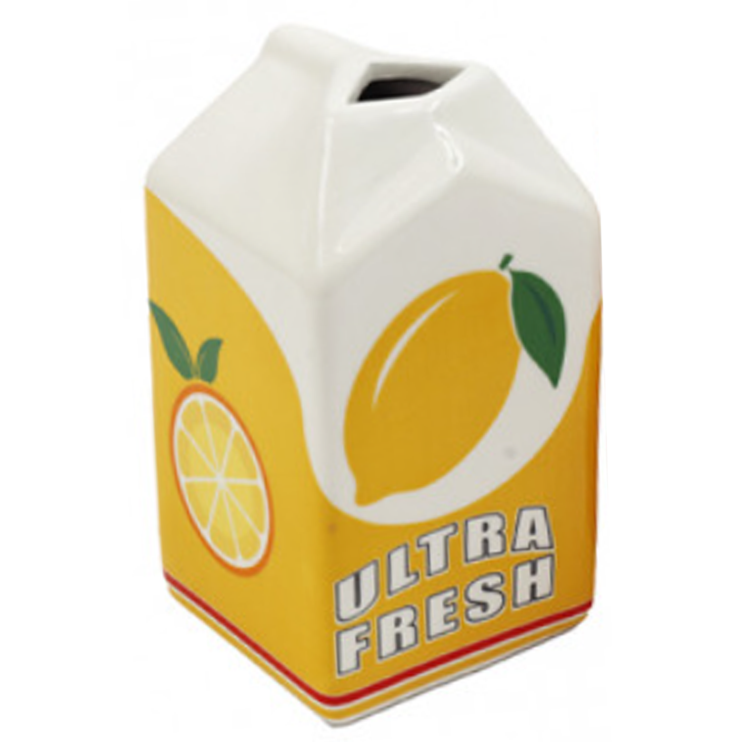 14cm Orange & Lemon Juice Carton Design Vase (LemonDesign) | Happy Piranha