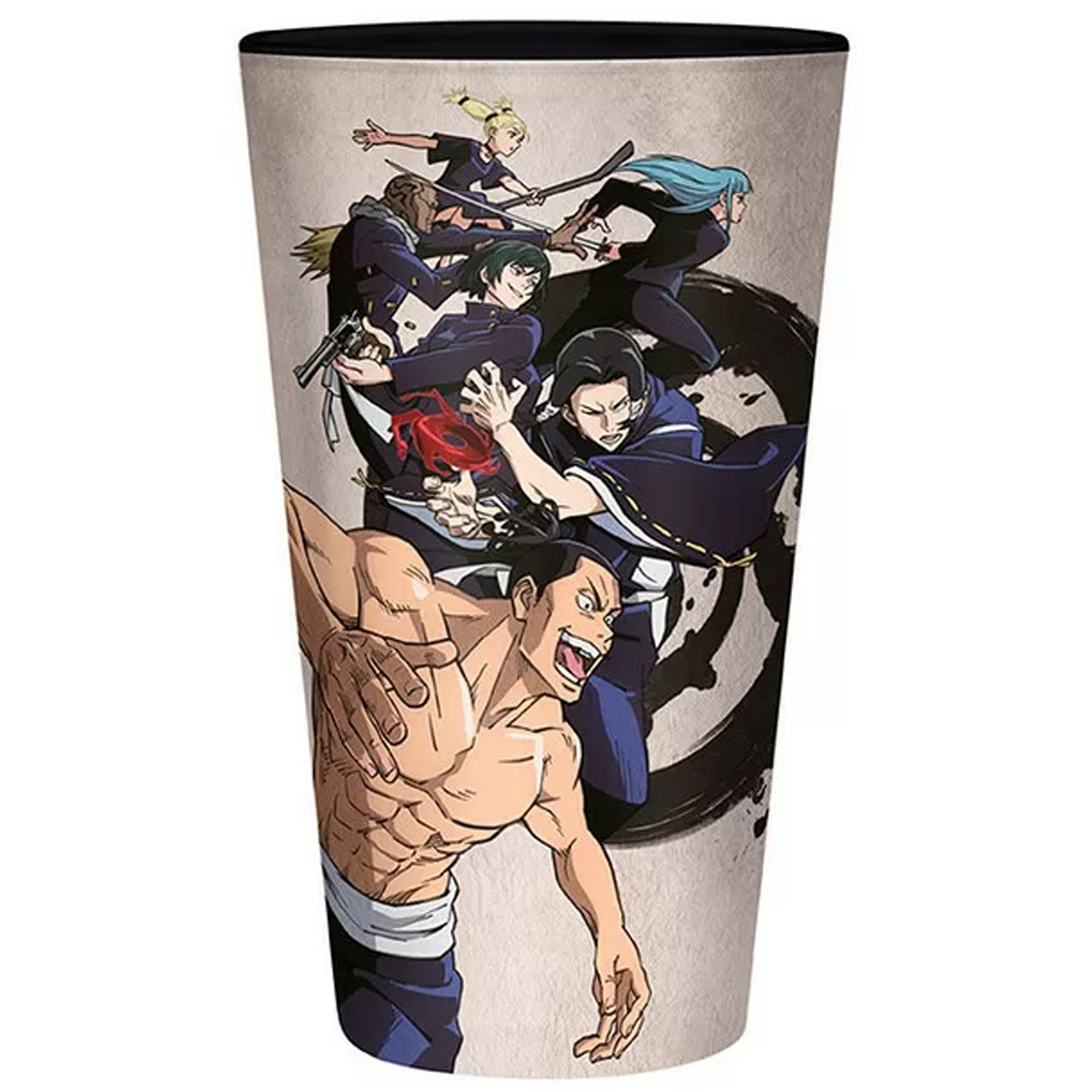 Jujutsu Kaisen XL Drinking Glass (Back) | Happy Piranha