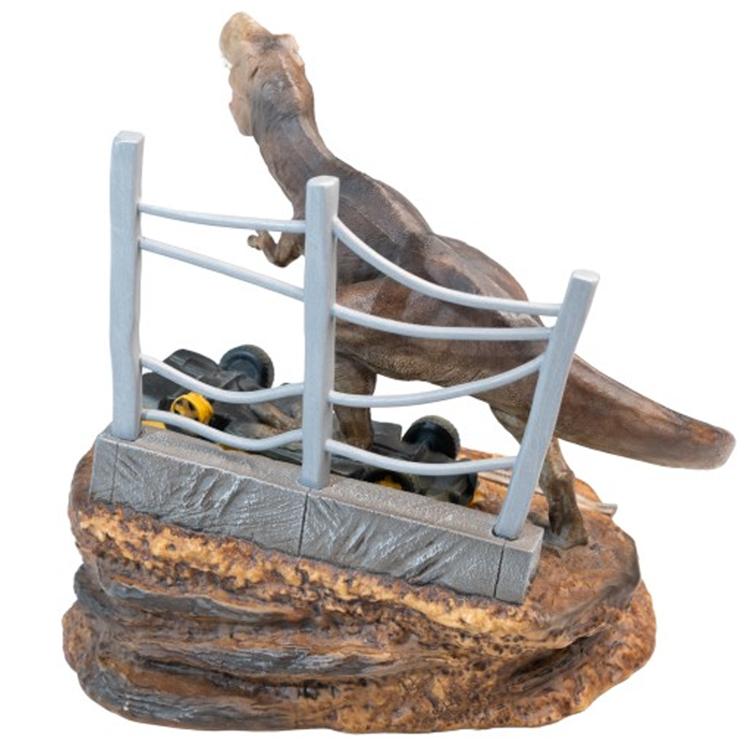 Jurassic Park T-Rex Perpetual Calendar (Back) on a White Background | Happy Piranha