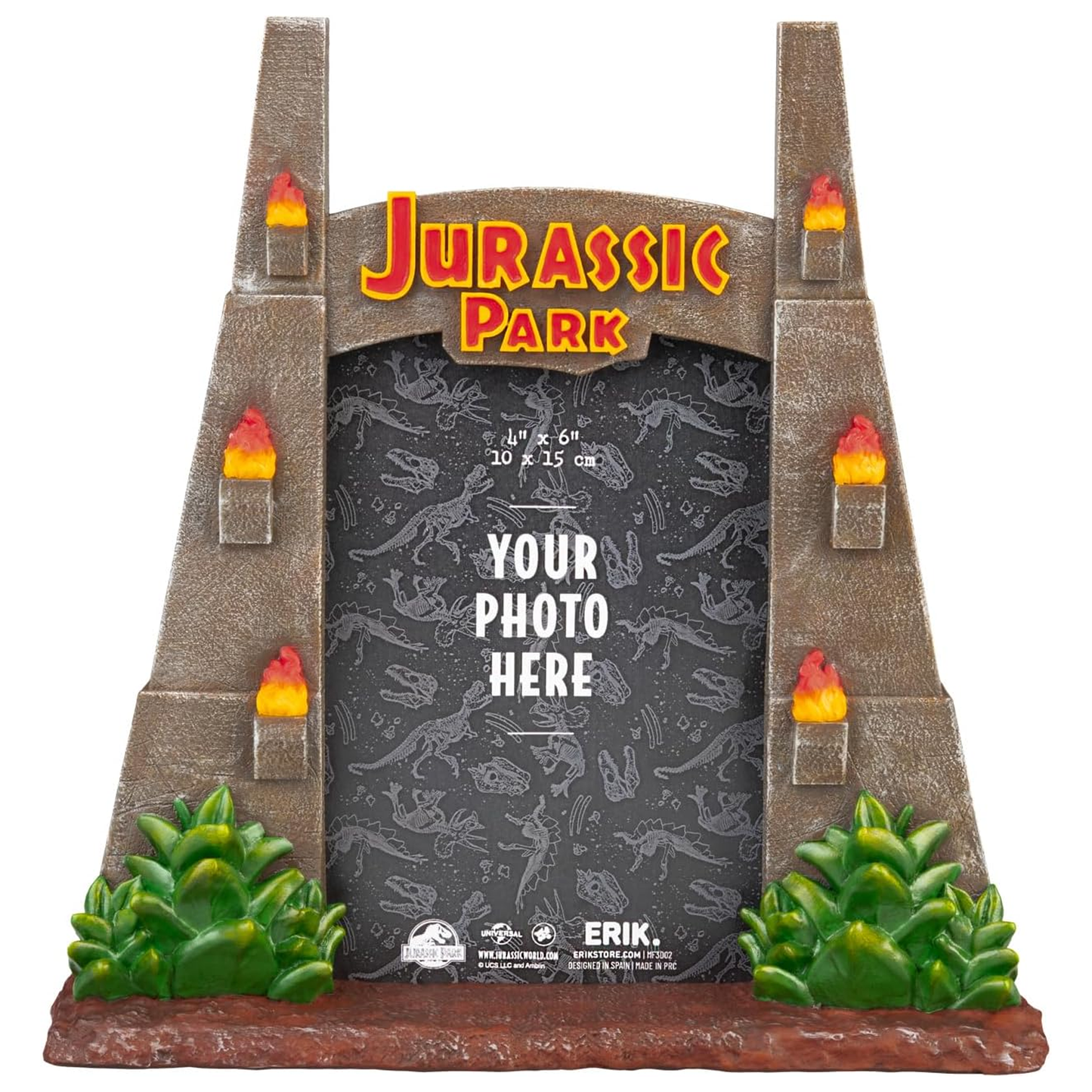 Jurassic Park Gates Shaped 3D Photo Frame (Front) | Happy Piranha