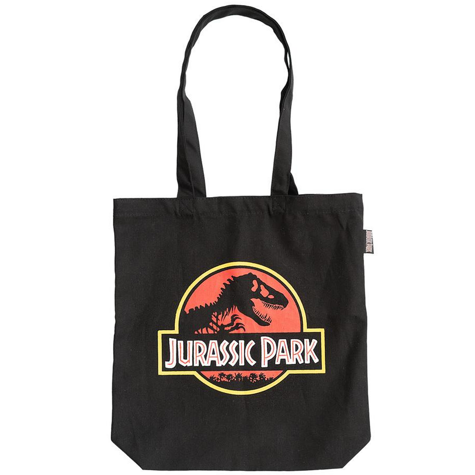 Jurassic Park T-Rex Logo Design Tote Bag (Front) | Happy Piranha