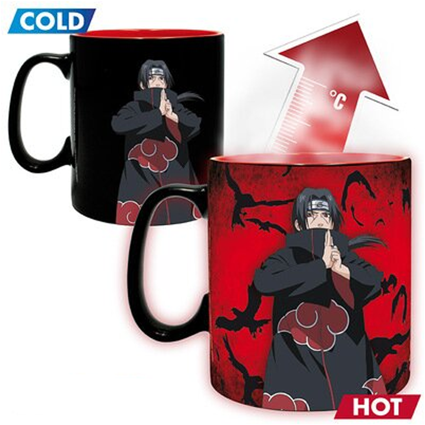 Naruto Shippuden - Kakashi & Itachi Heat Change Mug (Itachi) | Happy Piranha