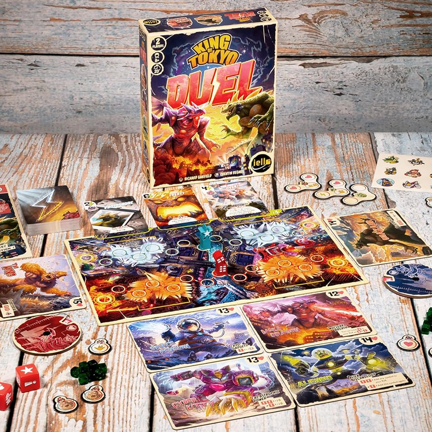 King of Tokyo Duel Board Game (Box and Contents) | Happy Piranha