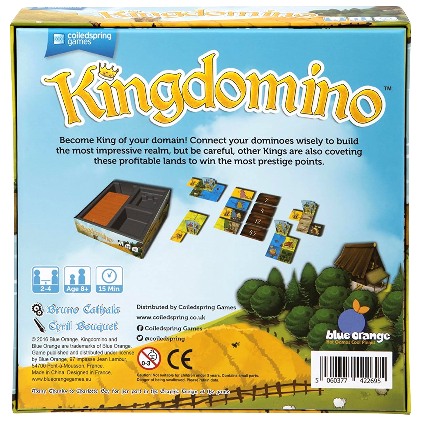 Kingdomino Board Game (Back) | Happy Piranha