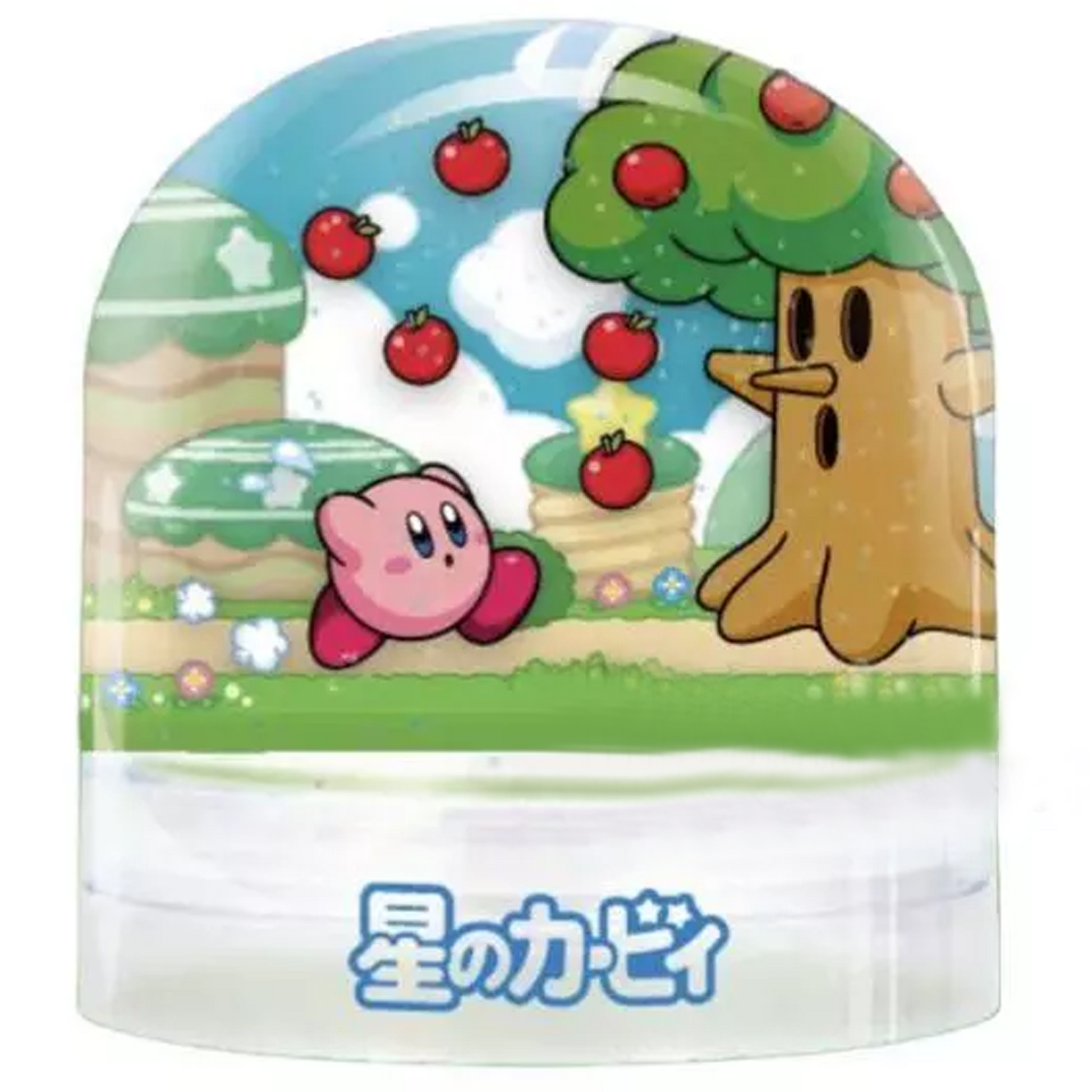 Kirby of the Stars Snow Dome (Snow Globe) Gachapon Capsule Toy (Forest Kirby) | Happy Piranha