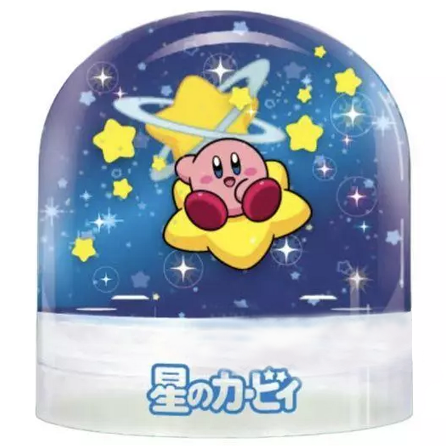 Kirby of the Stars Snow Dome (Snow Globe) Gachapon Capsule Toy (Space Kirby) | Happy Piranha