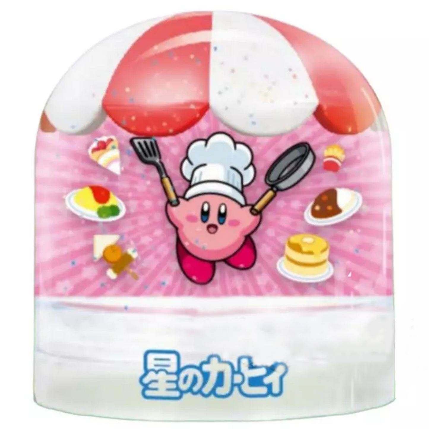 Kirby of the Stars Snow Dome (Snow Globe) Gachapon Capsule Toy (Chef Kirby) | Happy Piranha