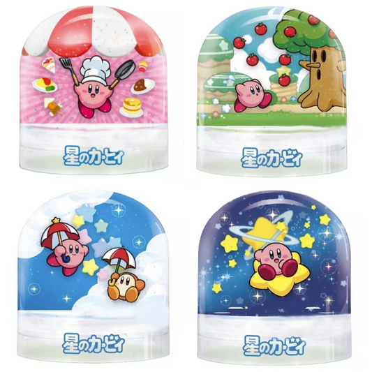 Kirby of the Stars Snow Dome (Snow Globe) Gachapon Capsule Toy (All 4 Designs) | Happy Piranha