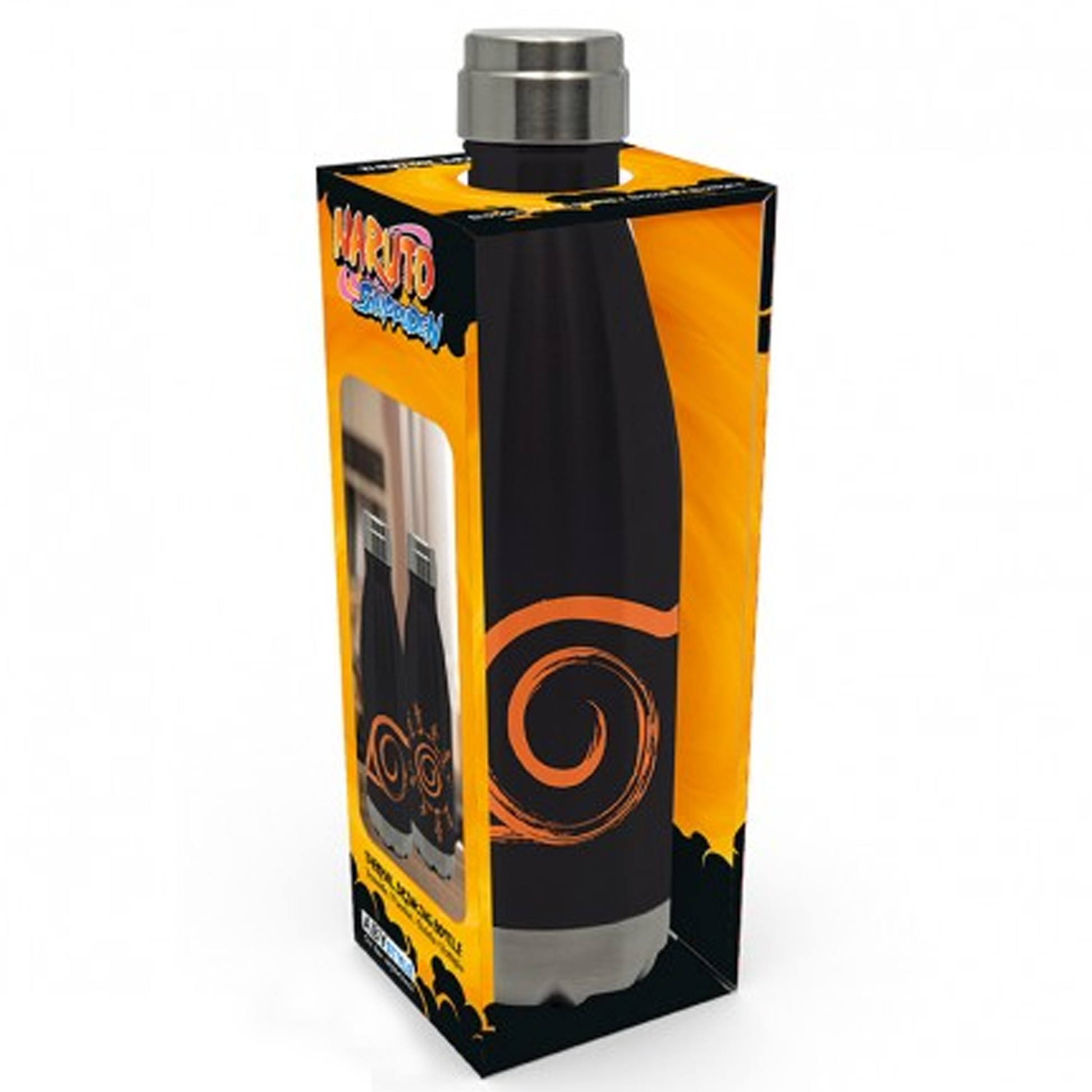 Naruto Shippuden Konoha Symbol Water Bottle (Front) | Happy Piranha