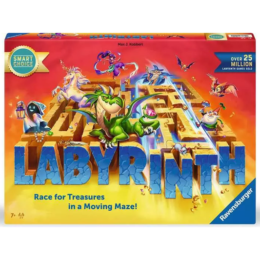 Labyrinth Classic: Smart Choice Edition Board Game (Front of Box) on a White Background | Happy Piranha