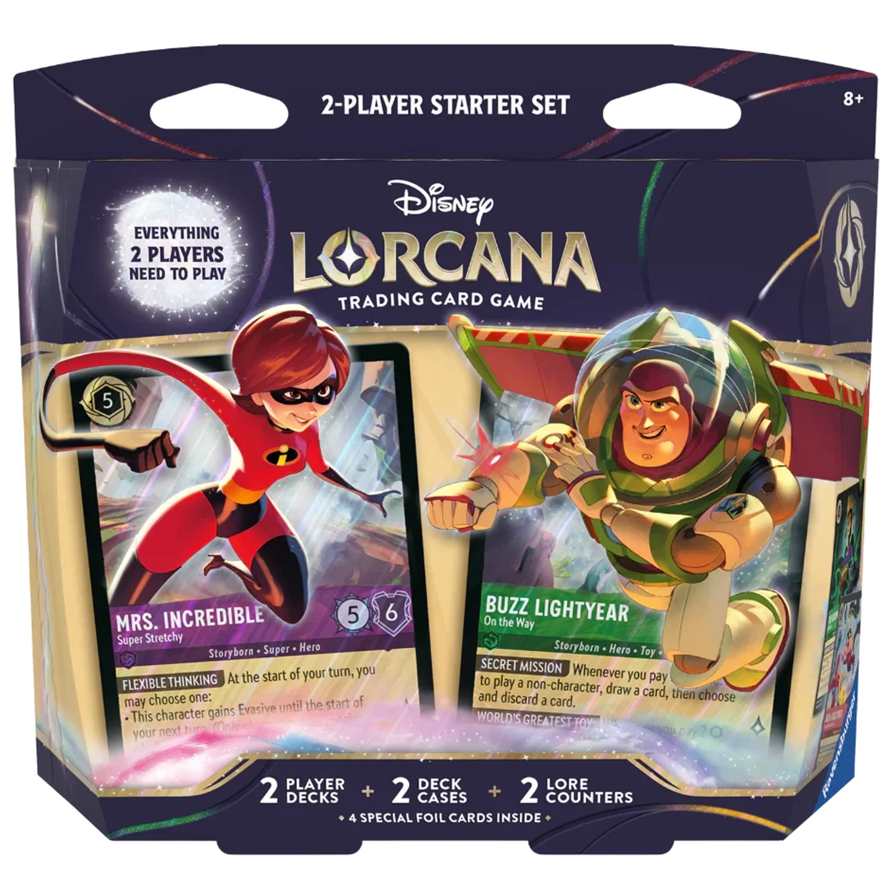 Disney Lorcana Trading Card Game Wilds Unknown Starter Set (Boxed)  on a White Background | Happy Piranha