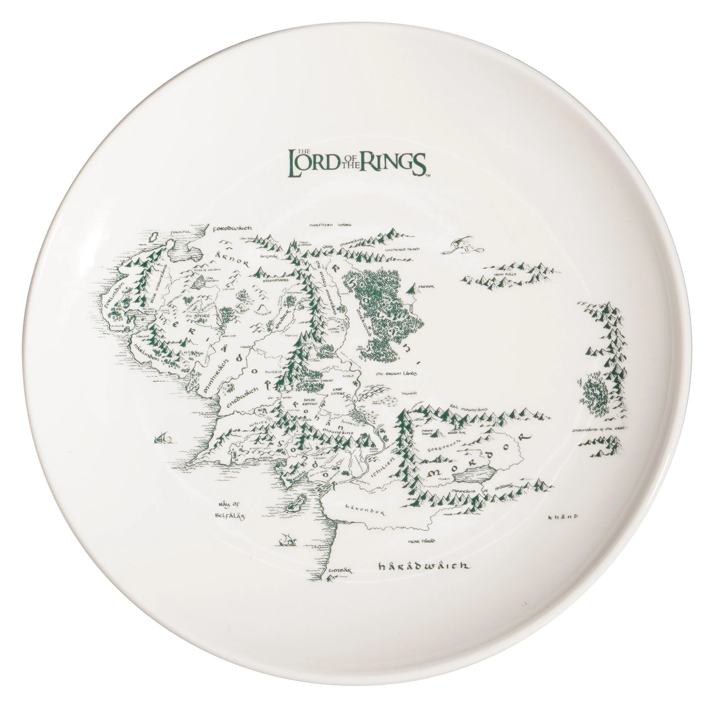 Lord of the Rings Map China Plate