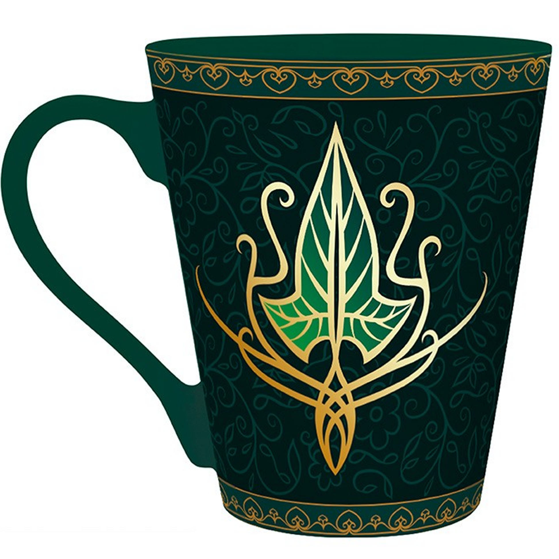 The Lord of the Rings Lorien Leaf Foiled Mug (Back) | Happy Piranha