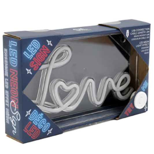 Love - 23cm Light Up Neon Effect LED Sign | Happy Piranha