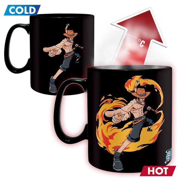 One Piece - Luffy and Ace King Size Heat Change Mug