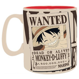 One Piece - Luffy Wanted Poster King Size Mug (Wanted Poster) | Happy Piranha