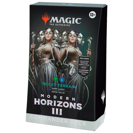 Tricky Terrain: Magic the Gathering Modern Horizons 3 Commander Deck | Happy Piranha