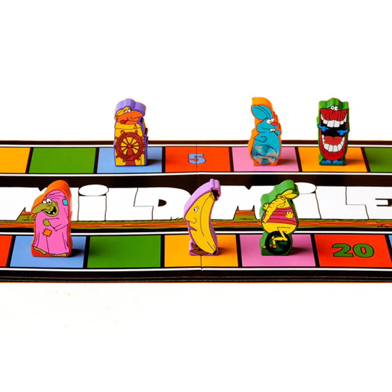 Magical Athlete Board Game (Board and Pieces) on a White Background | Happy Piranha