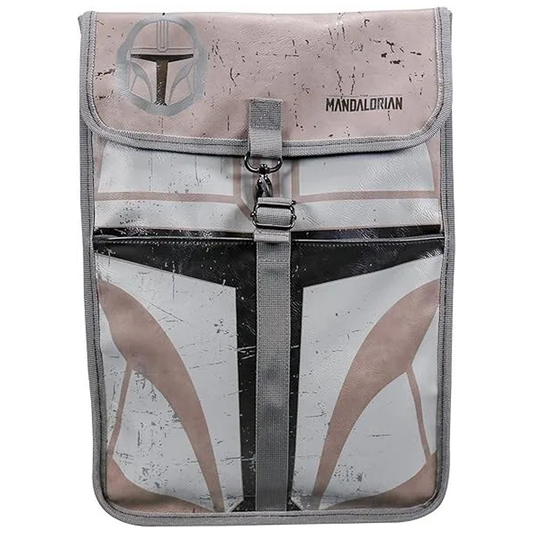 Star Wars The Mandalorian Helmet Backpack (Front) | Happy Piranha