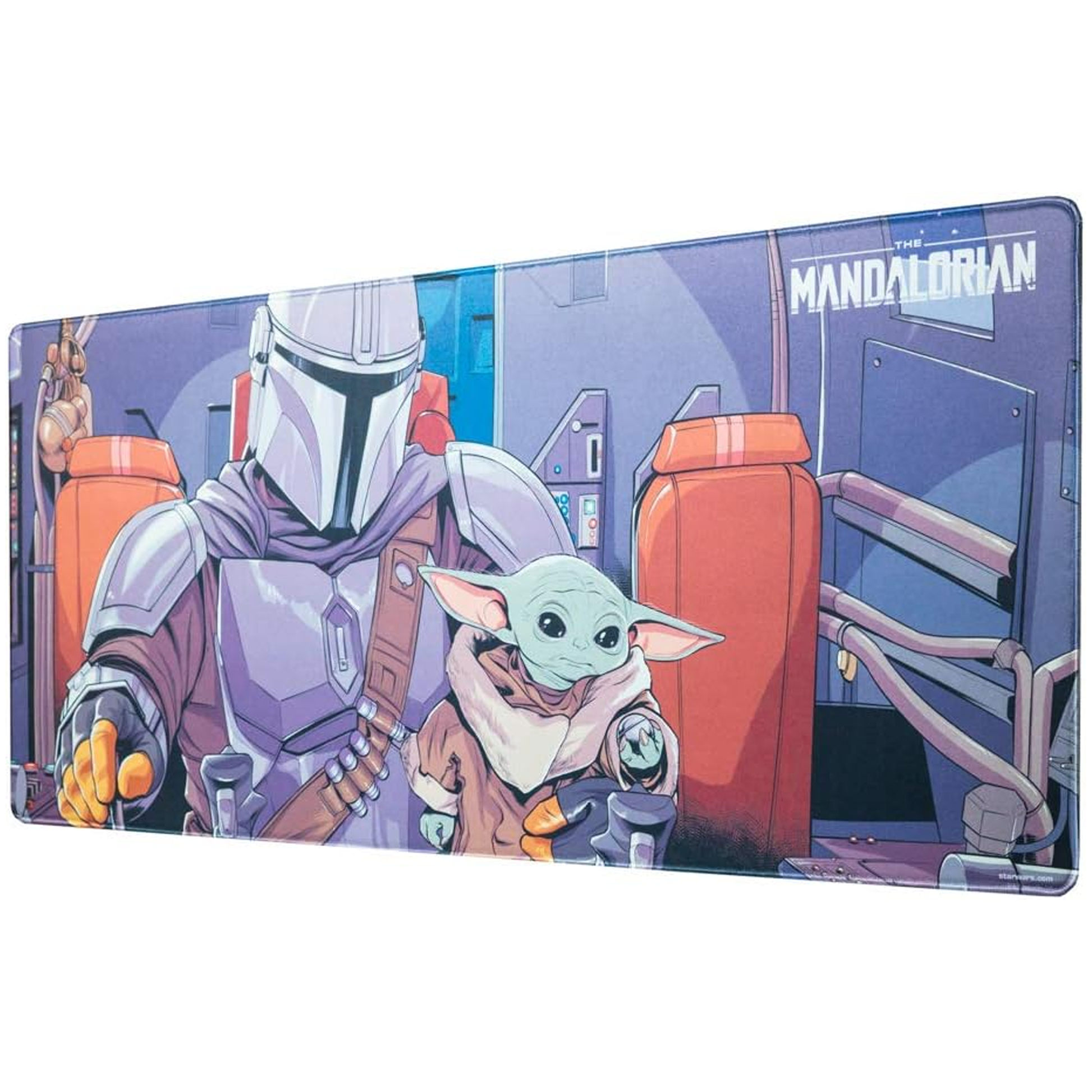 The Mandalorian XXL 31.5 Inch Disney Star Wars Mouse Pad & Keyboard Mat | Happy Piranha