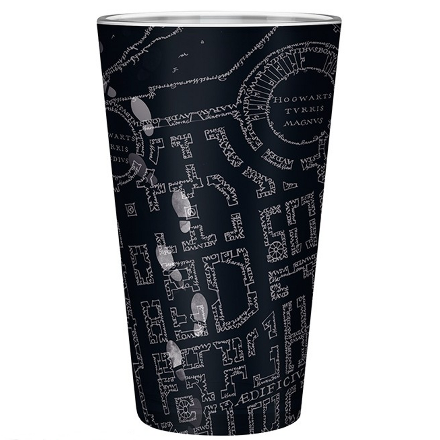 Marauder's Map -  Harry Potter Drinking Glass (Back) | Happy Piranha