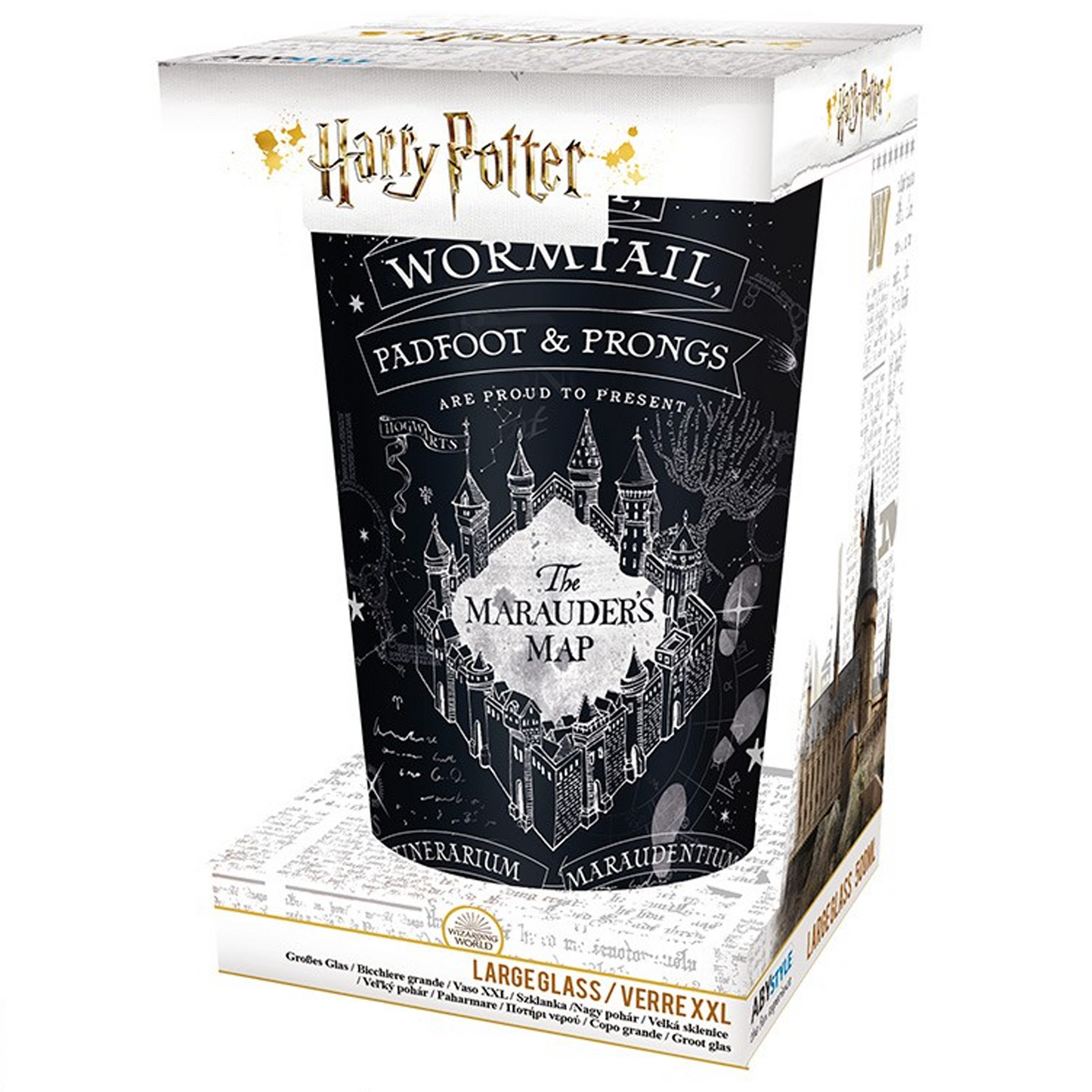 Marauder's Map -  Harry Potter Drinking Glass (Boxed) | Happy Piranha