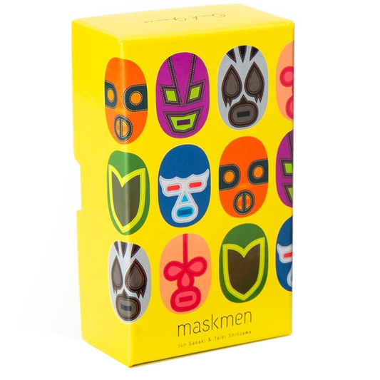 Maskmen Board Game (Boxed) on a White Background | Happy Piranha