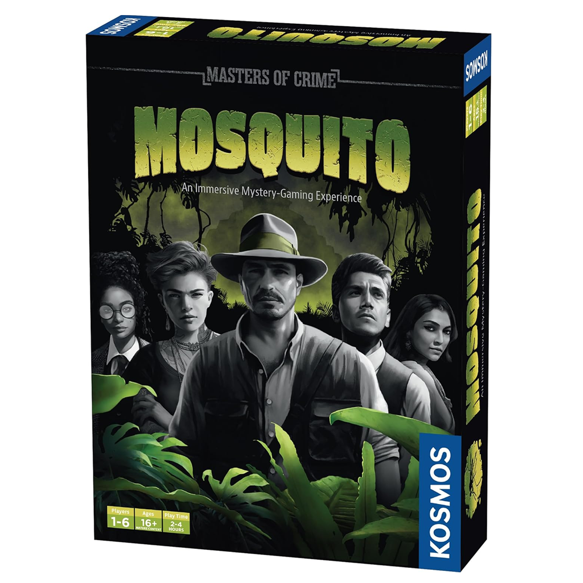 Masters of Crime: Mosquito - Immersive Mystery Board Game (Front of Box) On a White Background | Happy Piranha