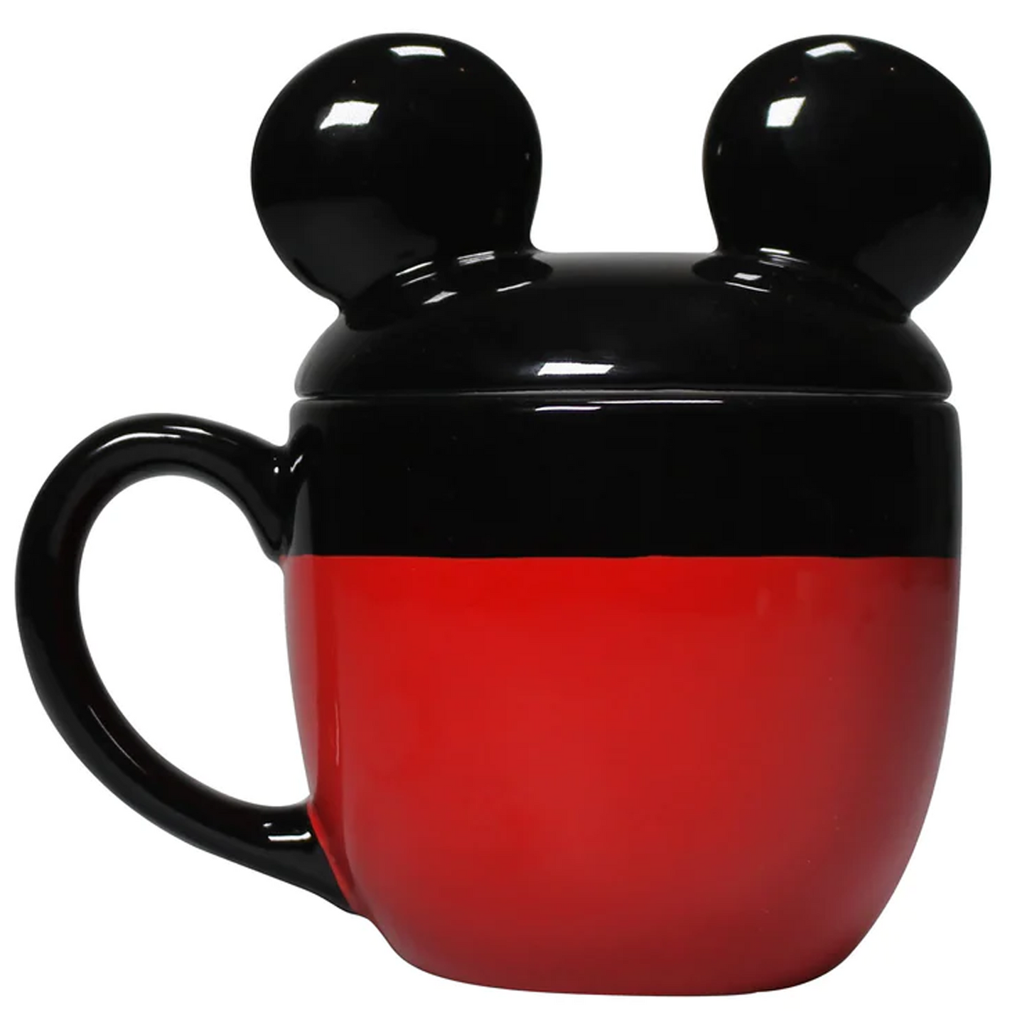 Disney Mickey Mouse 425ml Lidded Mug (Back) | Happy Piranha
