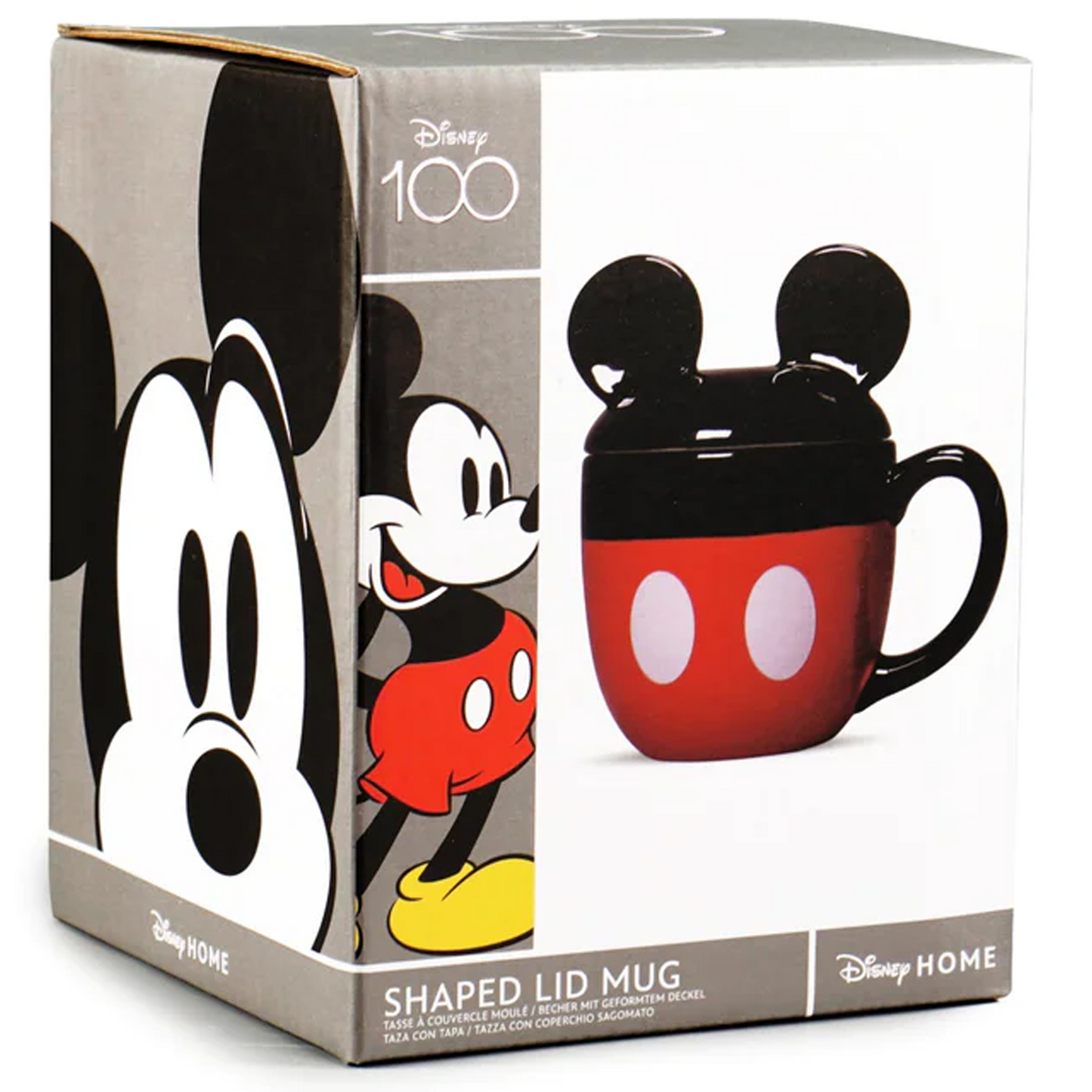 Disney Mickey Mouse 425ml Lidded Mug (Boxed) | Happy Piranha