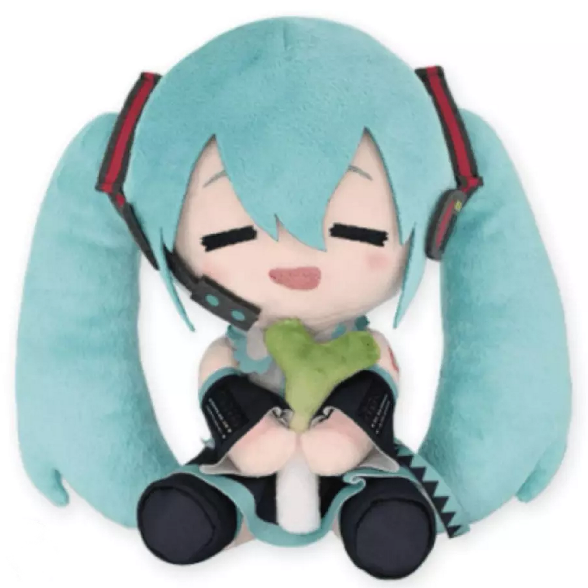 Hatsune Miku 8'' Hug Hug Japanese Plushie Soft Toy (Eyes Closed) | Happy Piranha