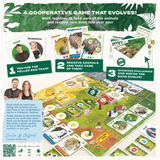 Miller Zoo Board Game Back of Box | Happy Piranha