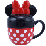 Disney Minnie Mouse 425ml Lidded Mug (Back) | Happy Piranha