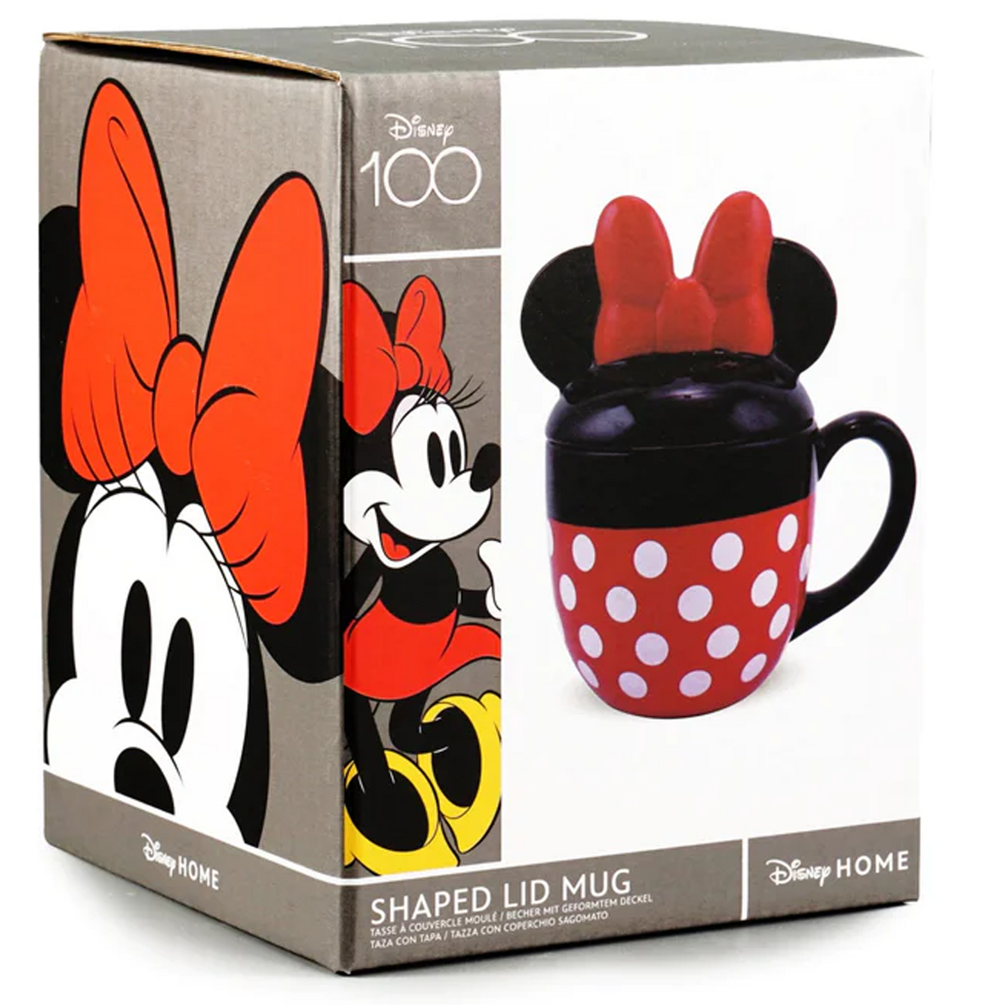 Disney Minnie Mouse 425ml Lidded Mug (Boxed) | Happy Piranha