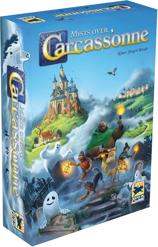 Mists Over Carcassonne Board Game (Front of Box) | Happy Piranha