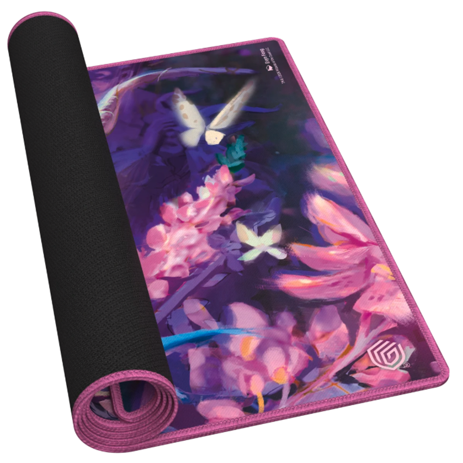 Ultimate Guard: Lorwyn Eclipsed Dawnhand Eulogist TCG Playmat 61 x 35cm (Partly Unrolled on a White Background) | Happy Piranha