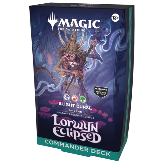 Magic the Gathering Lorwyn Eclipsed: Blight Curse Commander Deck | Happy Piranha