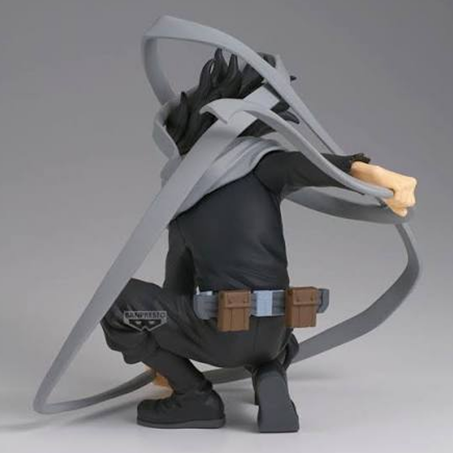 Eraser Head: My Hero Academia Maximatic Banpresto Figure (Back) on a Grey Background | Happy Piranha