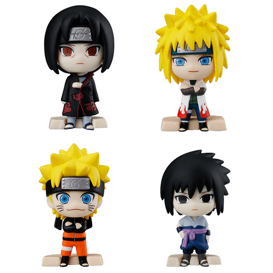 Naruto Shippuden Funrangiua - Mini Figure Gachapon Capsule Toy (All 4 Figures) | Happy Piranha