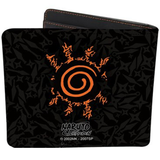 Naruto Shippuden Konoha Symbol Bifold Vinyl Wallet (Back) | Happy Piranha