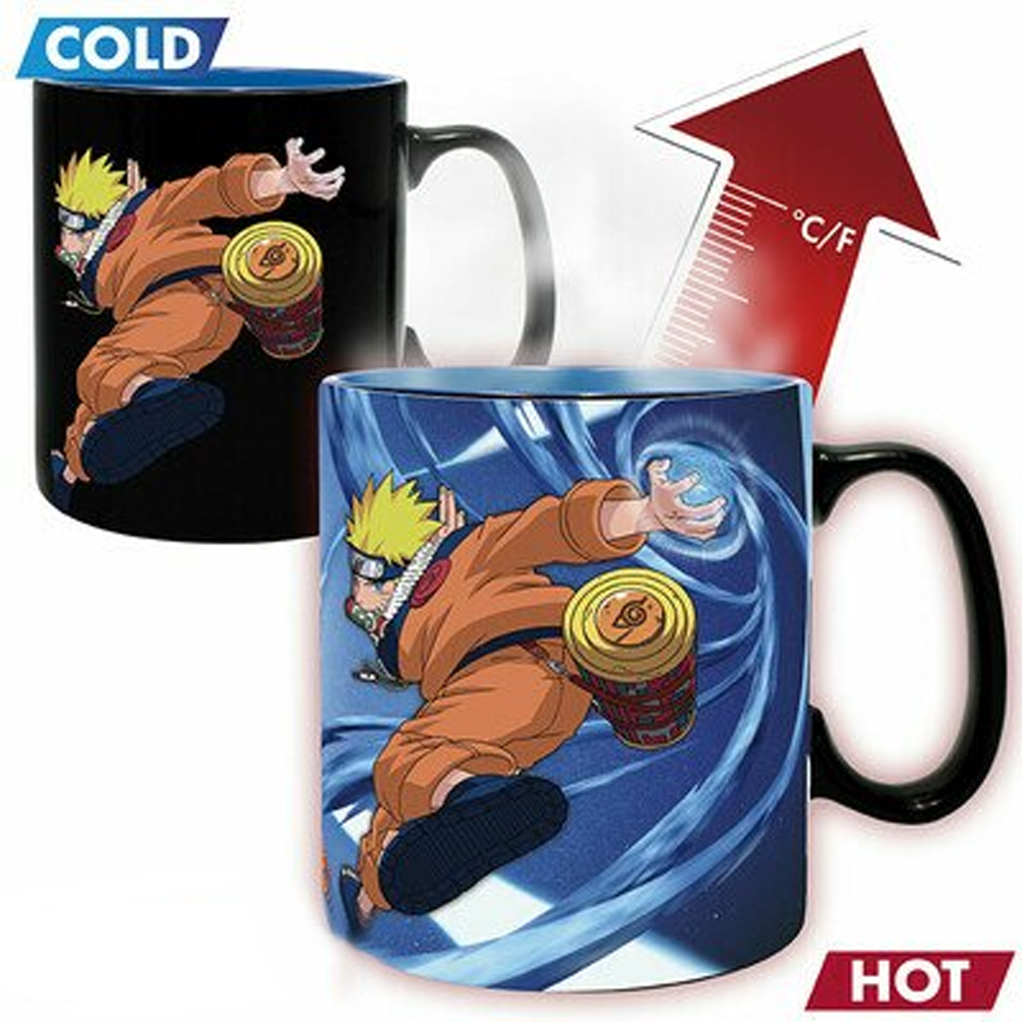 Naruto and Sasuke King Size Heat Change Mug (Naruto) | Happy Piranha