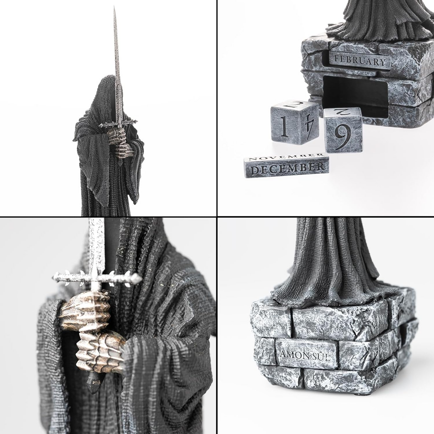 The Lord of the Rings Nazgul Ringwraith 3D Perpetual Calendar (Close-Ups) | Happy Piranha