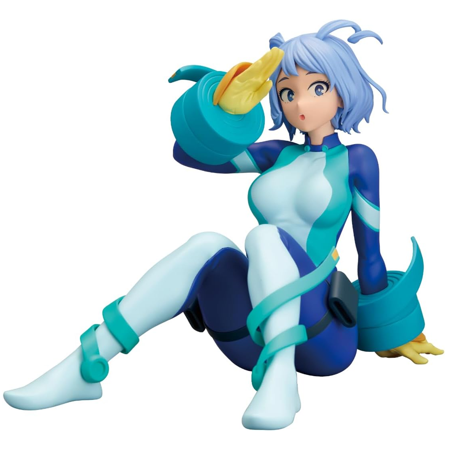 Nejire Hado II: My Hero Academia Glitter & Glamours Figure (Sitting Version - Front) on a White Background | Happy Piranha