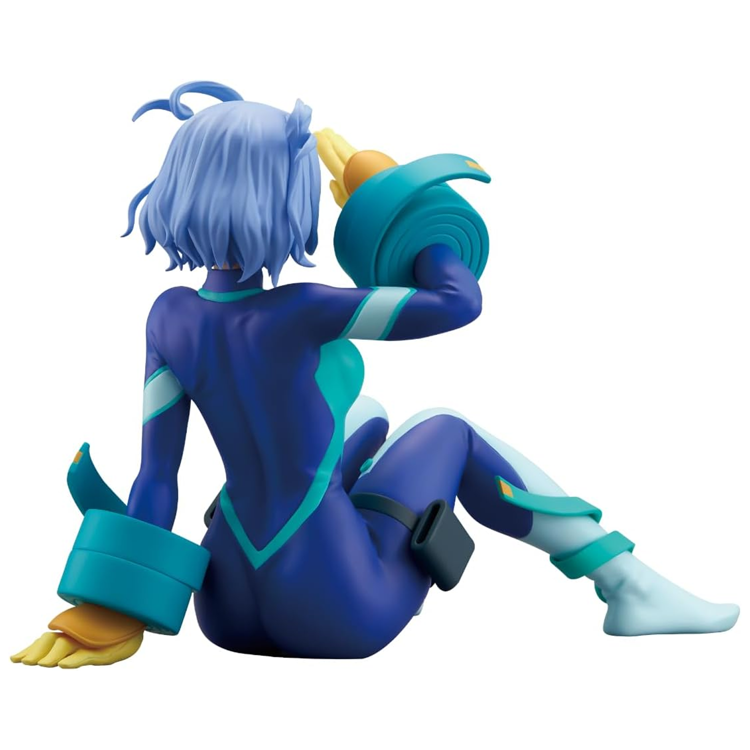 Nejire Hado II: My Hero Academia Glitter & Glamours Figure (Sitting Version - Back) on a White Background | Happy Piranha