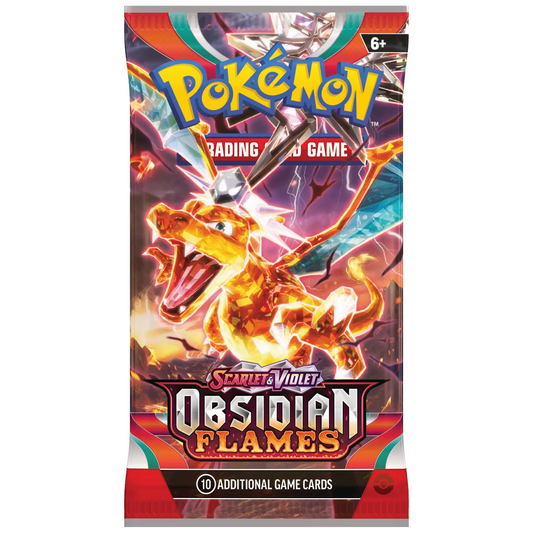 Pokémon TCG Scarlet & Violet Obsidian Flames Booster Pack (Design 1) | Happy Piranha