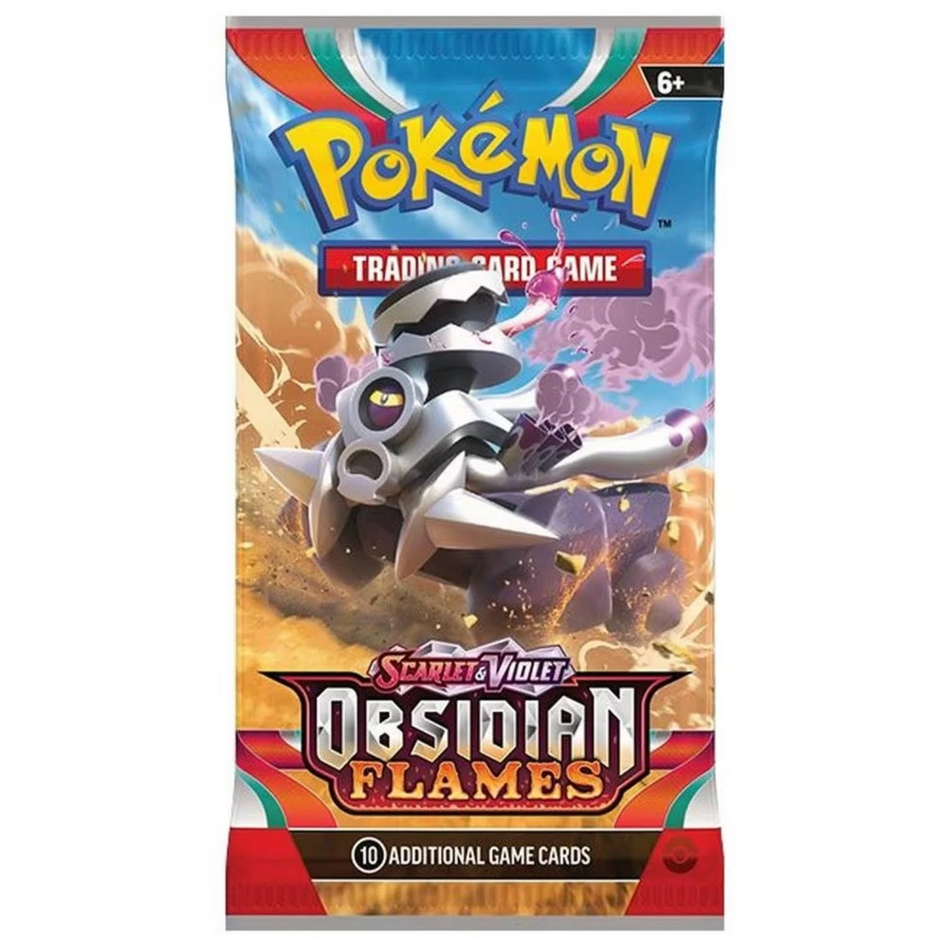 Pokémon TCG Scarlet & Violet Obsidian Flames Booster Pack (Design 2) | Happy Piranha