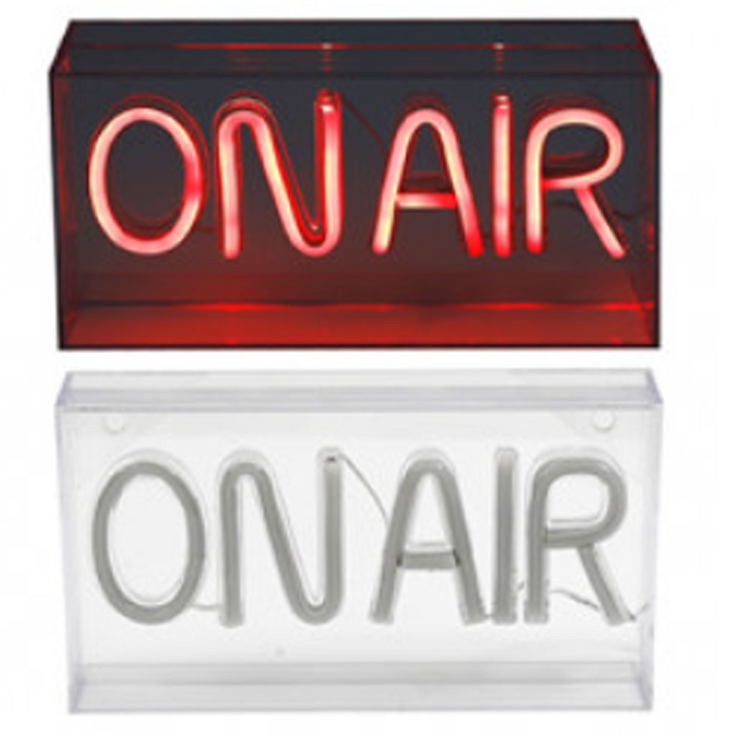 On Air - 23cm Light Up Neon Effect LED Sign Lit Up in Red | Happy Piranha