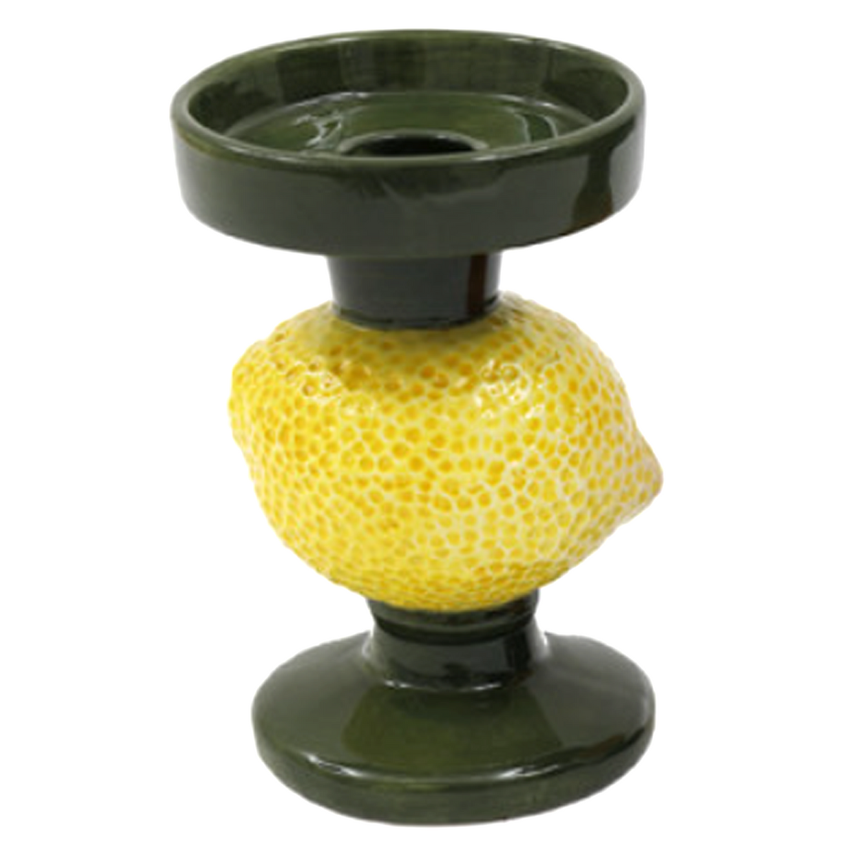 Lemon Fruit Shaped Candle Holder on a White background | Happy Piranha