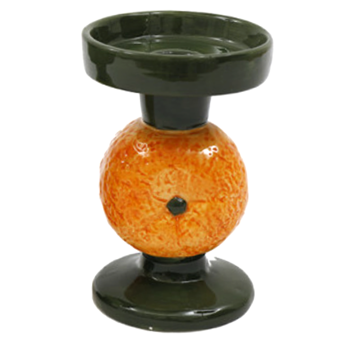 Orange Fruit Shaped Candle Holder on a White background | Happy Piranha
